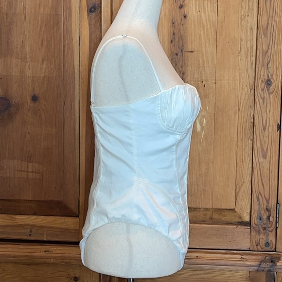 NWT Zara Ivory/White Linen Blend Corset Sz. MD - Picture 9 of 15